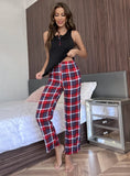 FASHION VEST TROUSERS HOME SLEEPWEAR SUIT