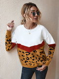 CLASSY AUTUMN AND WINTER LEOPARD SWEATER