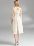 WOMEN SLEEVELESS STRAPS SLIM DRESS