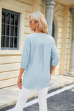 SOLID COLOR V-NECK LOOSE TOP