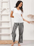FASHION SHORT-SLEEVED PANTS PAJAMAS HOME CLOTHES SUIT