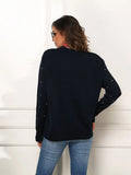 CLASSY JACQUARD LOOSE LONG SLEEVE CHRISTMAS SWEATER