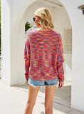 FASHION LOOSE FASHION PULLOVER COLOR SWEATER