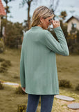 SOLID COLOR LONG SLEEVE LOOSE COAT
