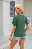 SOLID COLOR SHORT-SLEEVED ROUND NECK T-SHIRT