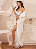 FASHION SEXY SATIN LONG NIGHTGOWN
