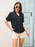SHIRT FEMALE BAT SLEEVE SHORT SLEEVE SHIRT