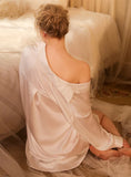 FASHION SEXY ICE SILK SHIRT PAJAMAS