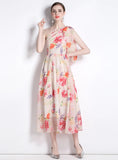 HOLIDAY BEACH RETRO FLORAL DRESS