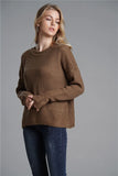 CLASSY LOOSE ROUND NECK LONG SWEATER