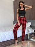 FASHION CASUAL TOP PANTS LADIES PAJAMAS SUIT