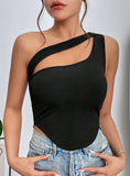 SLIM IRREGULAR HEM VEST TOP