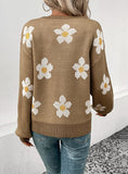 FASHION WOMEN LONG SLEEVE JACQUARD SWEATER