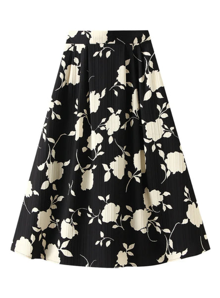 FLORAL SUMMER THIN SLIM SKIRT