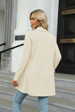 LONG SLEEVE SOLID COLOR LOOSE COAT