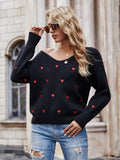 STYLISH V-NECK PLUS SIZE LOOSE PULLOVER SWEATER