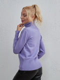 STYLISH FASHION SOLID COLOR TURTLE NECK SWEATER