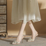 POINTED STILETTO HEELS WEDDING SHOES