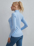 FASHION SOLID COLOR TOP SLIM TURTLE NECK SWEATER
