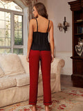 FASHION SLING TOP TROUSERS AND PAJAMAS SUIT