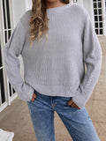 FASHION WEAR ON BOTH SIDES LOOSE SOLID COLOR SWEATER