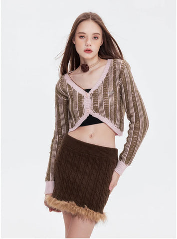 V-neck Button Long Sleeve Shirt