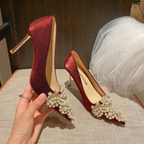 POINTED STILETTO HEELS WEDDING SHOES
