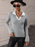 CLASSY TURTLENECK FLARED SLEEVES SWEATER
