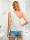 SEXY IRREGULAR SHOULDER SLIM STRAP TOP TANK
