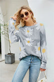 Women Sunflower Flower Sweater