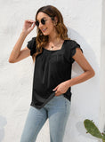 LOOSE ROUND NECK SHORT SLEEVE CASUAL T-SHIRT