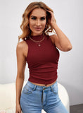 SLIM-FIT SLEEVELESS VEST TOP