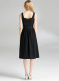WOMEN SLEEVELESS SUSPENDER DRESS