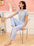 FASHION SHORT-SLEEVED TROUSERS LADIES' HOUSEHOLD CLOTHES