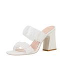 THICK TRANSPARENT POLKA DOTS SLIPPERS