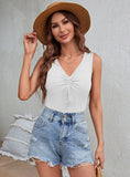SEXY V-NECK SLIM SLEEVELESS VEST TOP