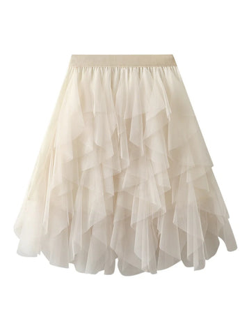 SUMMER MESH FLUFFY SKIRT SHORT SKIRT
