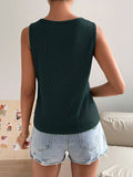 U-NECK SLEEVELESS CASUAL VEST