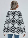 FASHION LOOSE LARGE SIZE KNITTED PULLOVER SWEATER