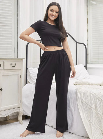 FASHION SHORT-SLEEVED TROUSERS LEISURE SUIT