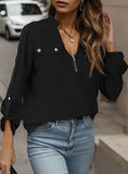 SOLID COLOR LONG SLEEVE SHIRT