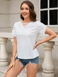 SOLID COLOR SHORT SLEEVE LOOSE T-SHIRT