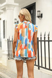 LOOSE AND CASUAL PRINTED SLEEVELESS SHIRT