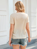 STYLISH SHORT SLEEVE ELEGANT T-SHIRT TOP