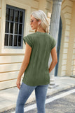 SOLID COLOR ROUND NECK SHORT SLEEVE T-SHIRT