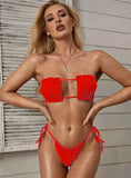 SEXY SOLID COLOR SEXY SWIMSUIT BIKINI