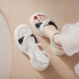 PEARL THICK SOLES THICK HEELS BEACH SANDALS