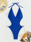 SEXY DEEP V BACKLESS ONE-PIECE SWIMSUIT