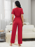 FASHION SHORT-SLEEVED BATHROBE HOME SUIT