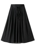 WOMEN COTTON AND LINEN SKIRT